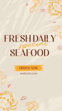 Seafood Buffet YouTube Short Design