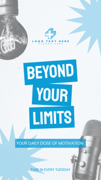 Beyond Your Limits Podcast Facebook Story Design