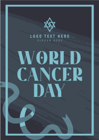 Minimalist Cancer Awareness Poster Image Preview