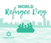World Refuge Day Facebook Post Design