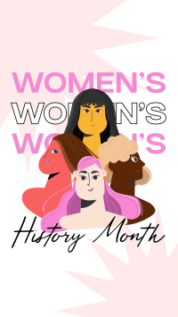 Pretty Women's Month Facebook Story Design