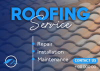 Modern Roofing Postcard Image Preview