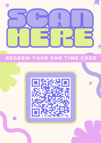 Quirky QR Discount Deal Poster Preview