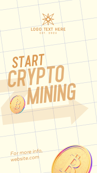 Crypto Mining Secrets Instagram Story Design