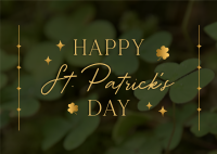 St. Patrick's Day Elegant Postcard Image Preview