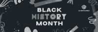 Black History Celebration Twitter Header Design