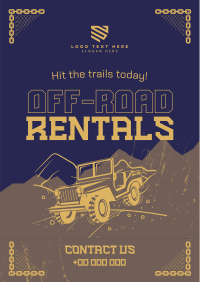 Rustic Off-road Rentals Poster Design