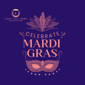 Celebrate Mardi Gras Instagram post Image Preview