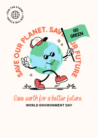 World Environment Day Mascot Poster Design