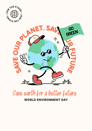 World Environment Day Mascot Poster Image Preview