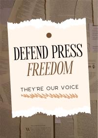 Defend Press Freedom Poster Image Preview