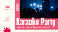 Karaoke Break Facebook Event Cover Design