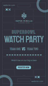 Super Bowl Touchdown Facebook story Image Preview