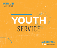 Youth Service Facebook Post Design