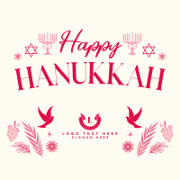 Hanukkah Menorah Instagram Post Design