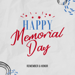 Memorial Day Doodle Instagram post Image Preview