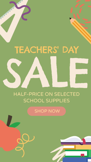 Favorite Teacher Sale Instagram story Image Preview