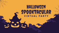 Spooktacular Party Zoom Background Image Preview