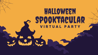 Spooktacular Party Zoom Background Image Preview