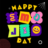 Playful Emoji Day Linkedin Post Design