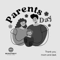 Happy Mommy & Daddy Day Linkedin Post Design