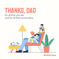 Thanks Dad For Everything Instagram Post Design
