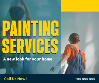 Painting Services Facebook Post Design