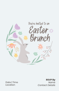 Easter Wreath Invitation Image Preview
