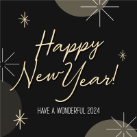 Wonderful New Year Welcome Instagram post Image Preview