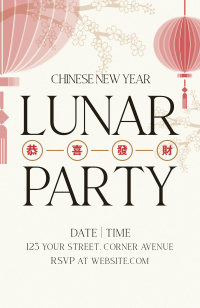 Chinese New Year Party Invitation Image Preview