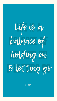 Life Balance Quote TikTok video Image Preview
