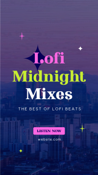 Lofi Midnight Music Instagram story Image Preview