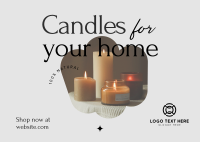 Aromatic Candles Postcard Image Preview