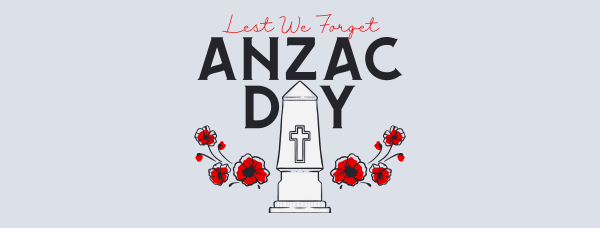 Remembering Anzac Day Facebook Cover Design Image Preview