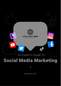 Social Media Icons Flyer Design