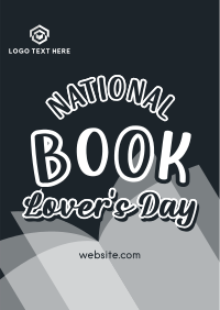 Book Lovers Greeting Poster Design