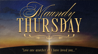 Holy Thursday Animation Design