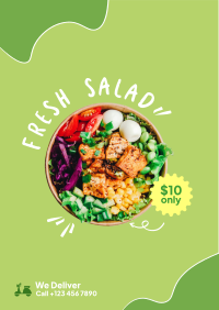Fresh Salad Delivery Flyer Design
