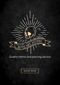 Tattoo and Piercing Flyer Design