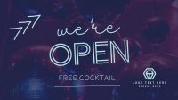 Bar is Open Facebook Event Cover Design