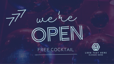 Bar is Open Facebook event cover Image Preview
