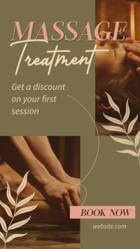 Relaxing Massage Treatment Instagram Reel Preview