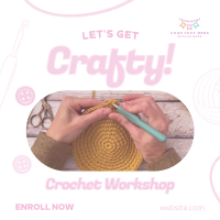 Crochet Crafts Workshop Instagram Post Preview