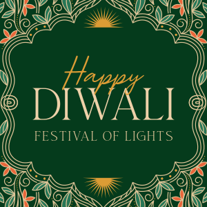 Elegant Diwali Frame Instagram post Image Preview