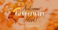 Autumn Giveaway Alert Facebook Ad Design