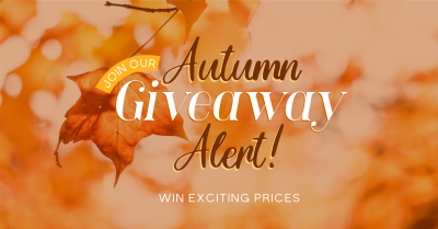 Autumn Giveaway Alert Facebook ad Image Preview