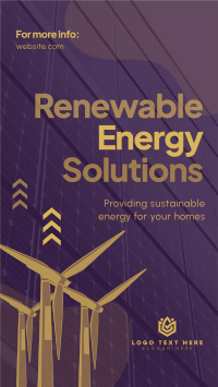 Renewable Energy Solutions TikTok video Image Preview