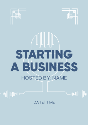 Simple Business Podcast Poster Image Preview