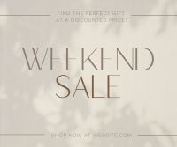Minimalist Weekend Sale Facebook post Image Preview