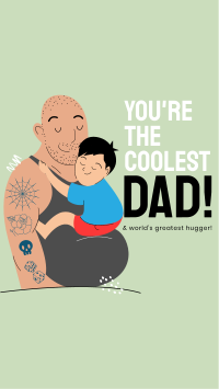 Coolest Dad Facebook Story Design